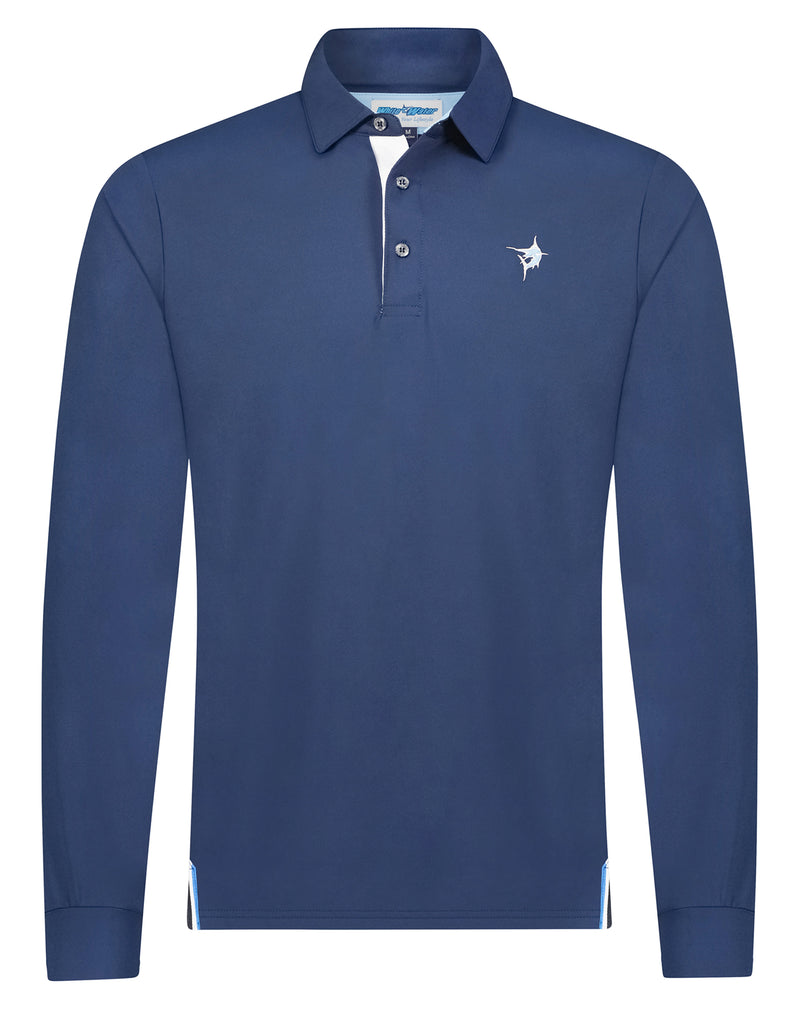 Coast Long Sleeve Polo – White Water Life