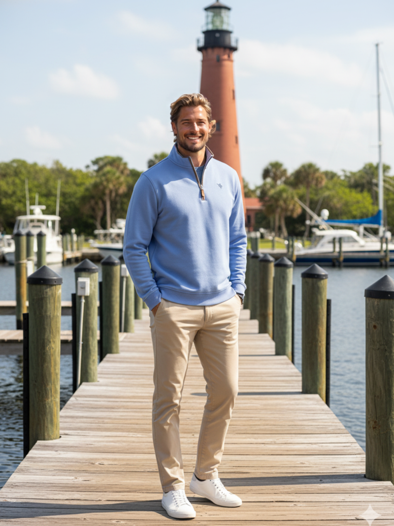 Waterville Styish Men's Pullover- Super Soft Fabric - Beige