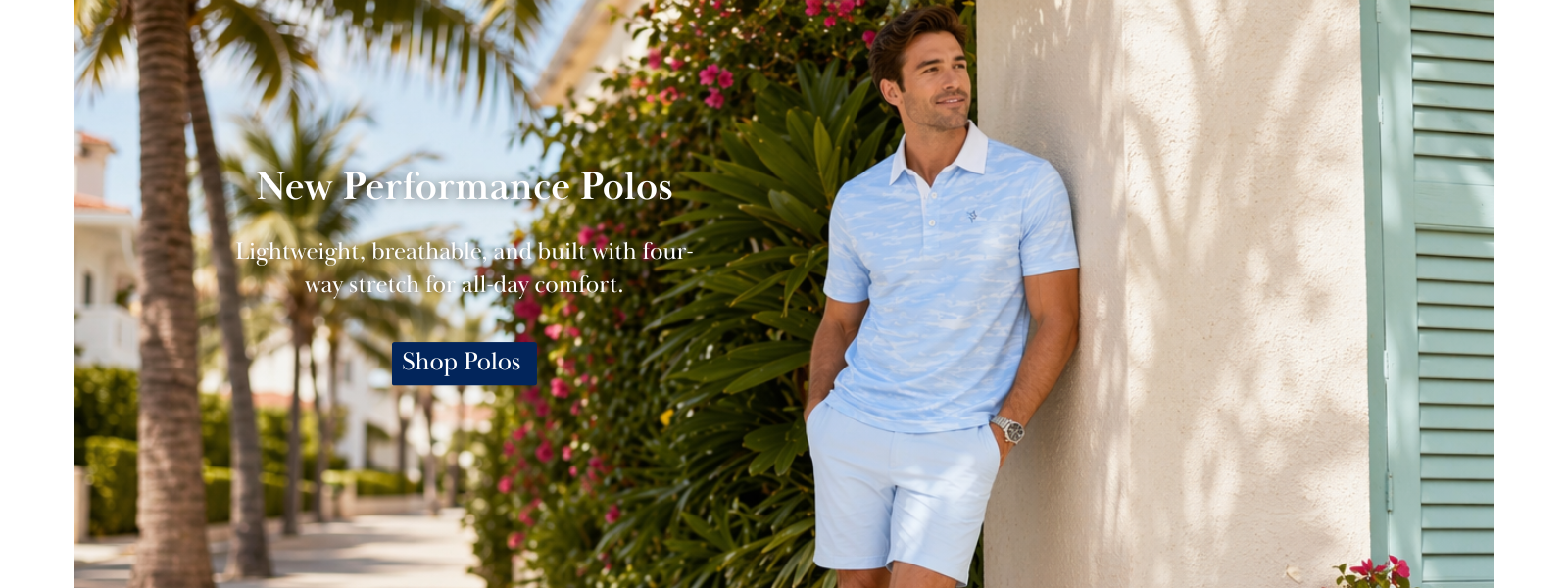White Water Life coastal polo shirts