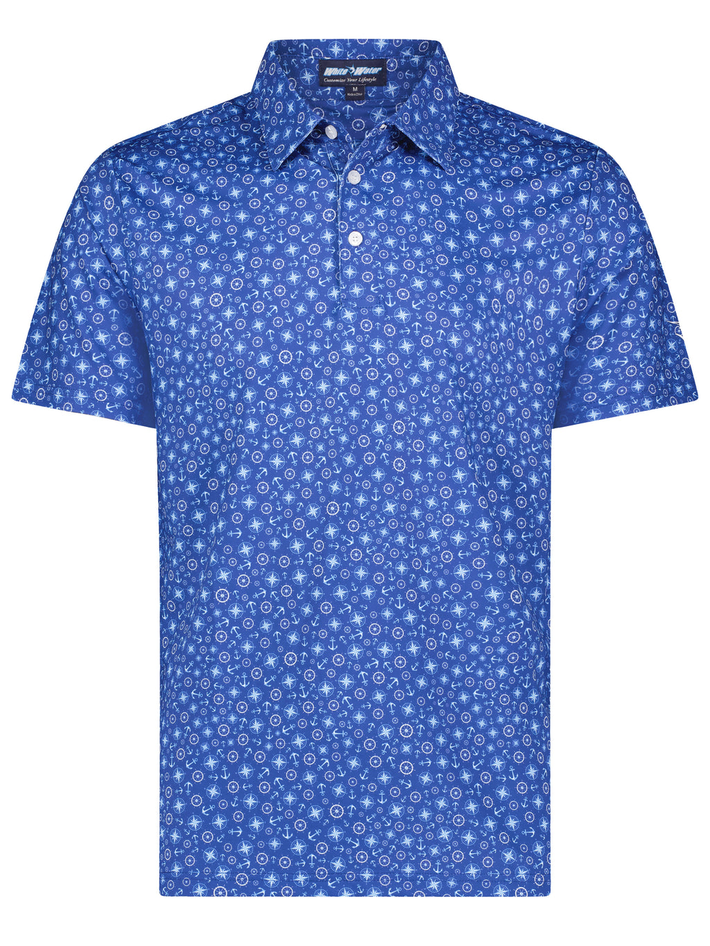 Compass Print Polo