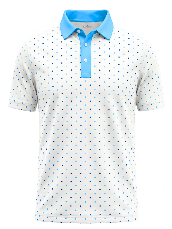 Polka Dot Performance Polo