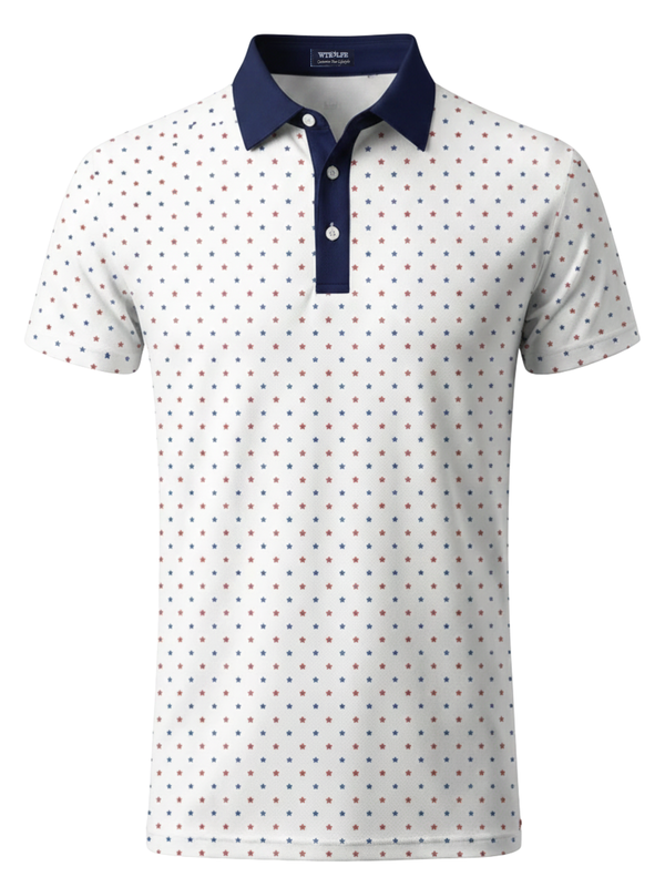 Star Spangle Performance Polo