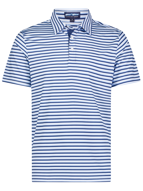 Atlantic Stripe CoastalFlex™ Performance Polo
