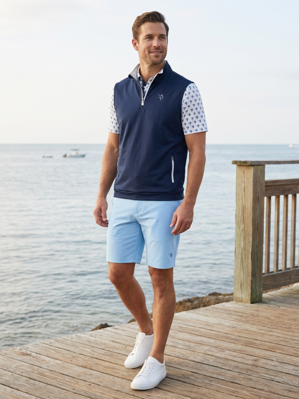 Riverside Quarter zip Vest - Back