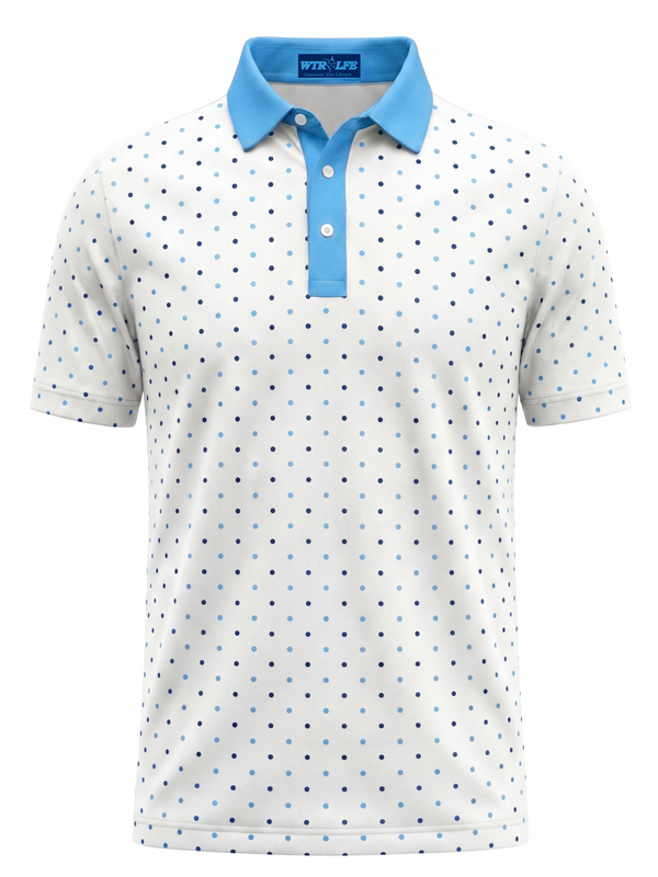 Polka Dot Performance Polo