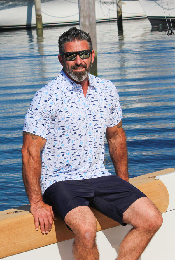 Nautical Print Polo